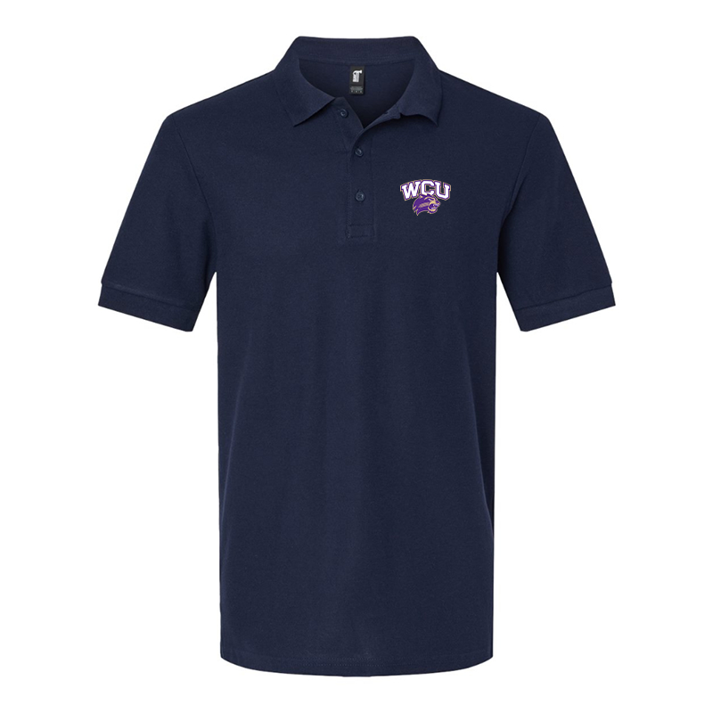 Men'sWestern Carolina Catamounts Gildan Hammer Pique Polo