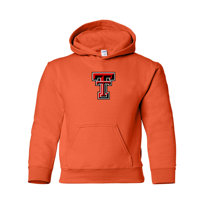 Youth Texas Tech Red Raiders Gildan Heavy Blend Hooded Sweatshirt