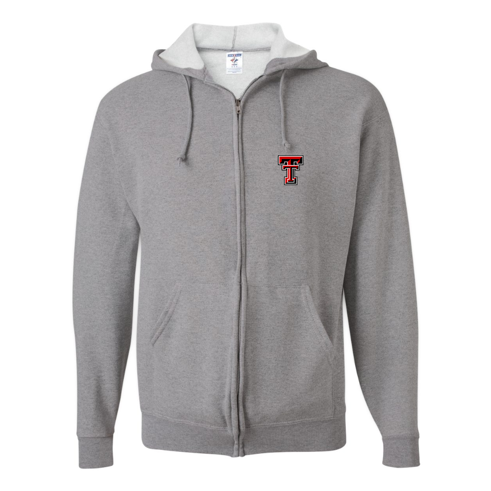 Men's Texas Tech Red Raiders JERZEES NuBlend Full-Zip Hooded Sweatshirt