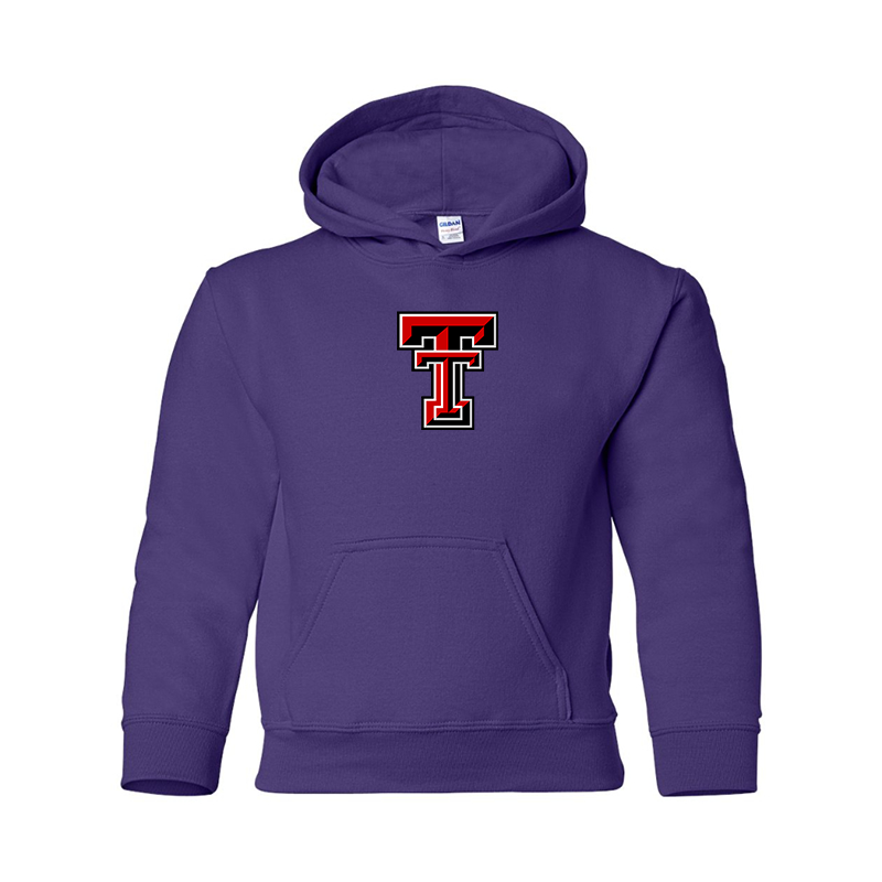 Youth Texas Tech Red Raiders Gildan Heavy Blend Hooded Sweatshirt