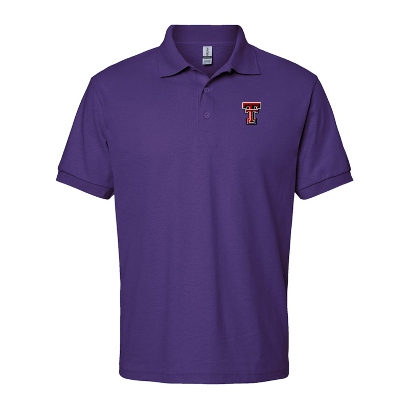 Men's Texas Tech Red Raiders Gildan Dry Blend Jersey Polo