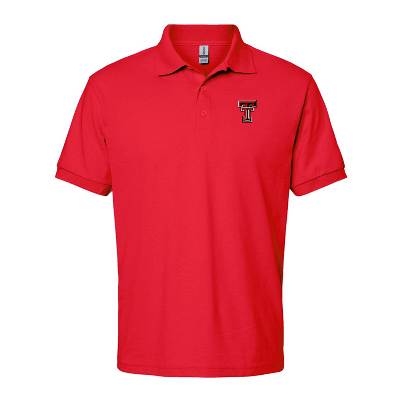 Men's Texas Tech Red Raiders Gildan Dry Blend Jersey Polo