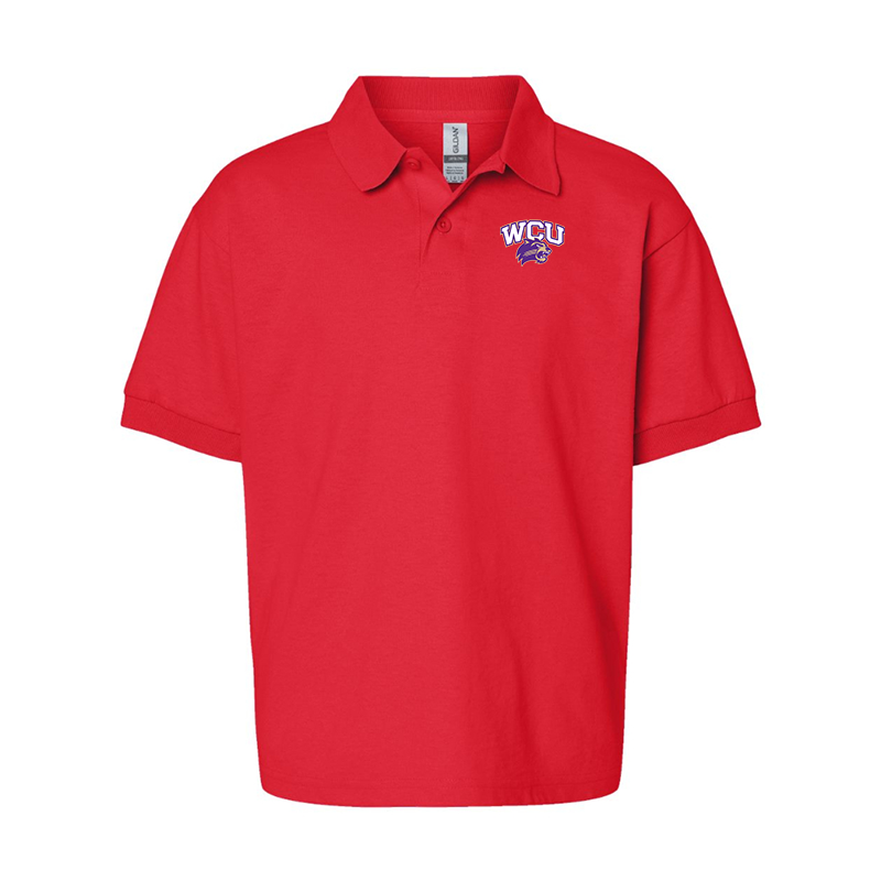 Youth Western Carolina Catamounts Gildan Dry Blend Jersey Polo