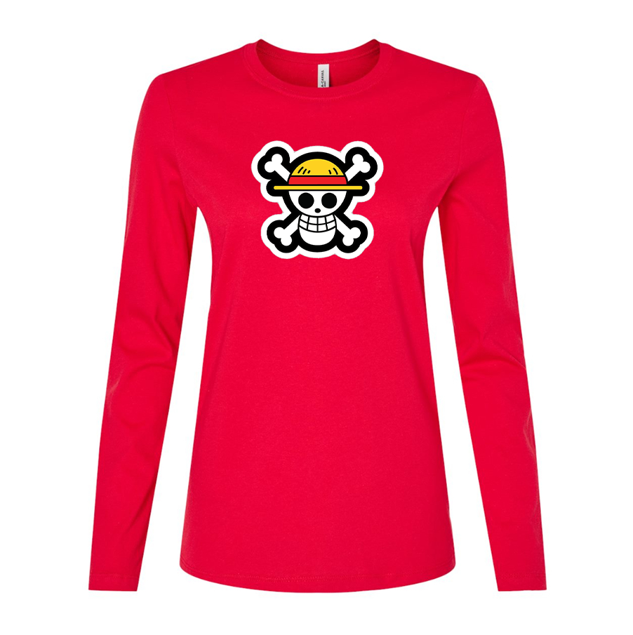 Women's Straw Hat Long Sleeve T-Shirt