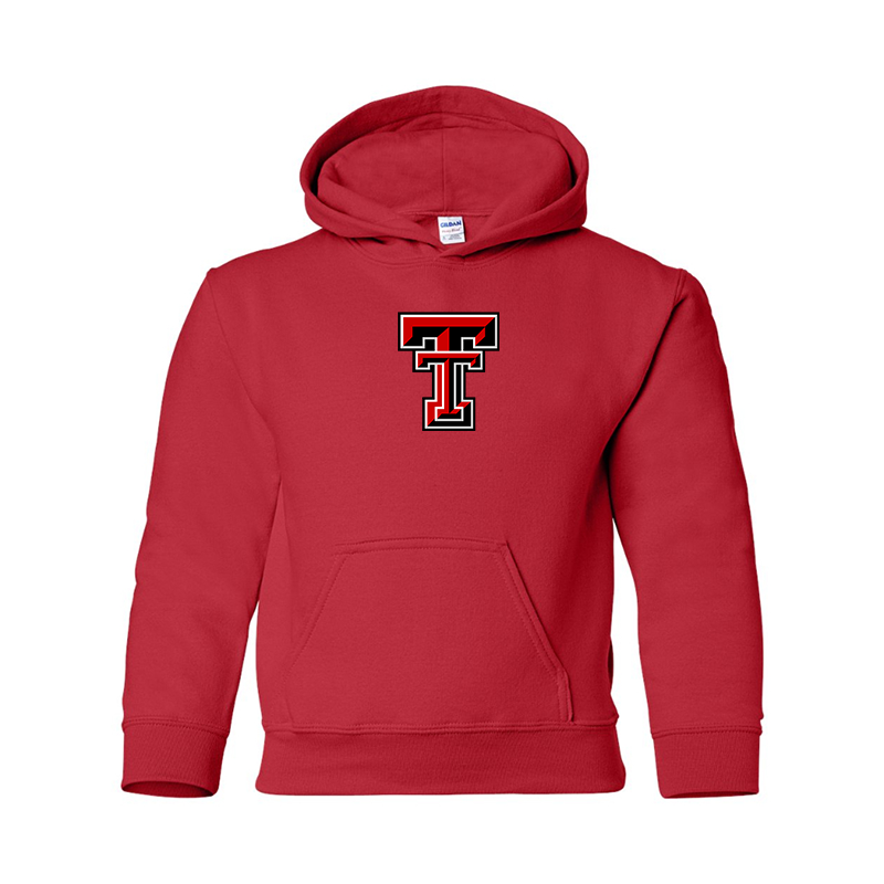 Youth Texas Tech Red Raiders Gildan Heavy Blend Hooded Sweatshirt