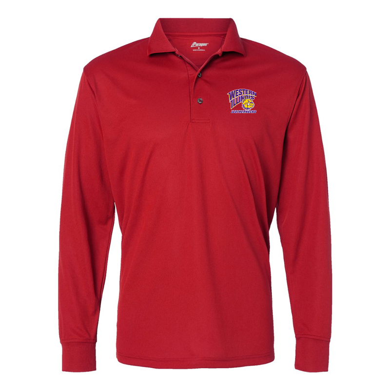 Men's Western Illinois Leathernecks Paragon Prescott Long Sleeve Polo