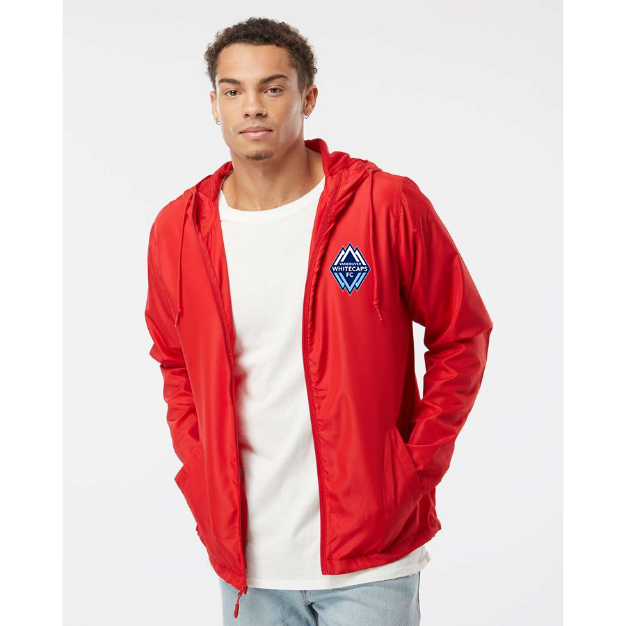 Men's Vancouver Whitecaps FC Independent Trading Co Lightweight Windbreaker Full-Zip Jacket