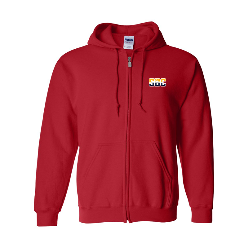 Men's Sun Belt Conference Gildan Heavy Blend Full Zip Hooded Sweatshirt