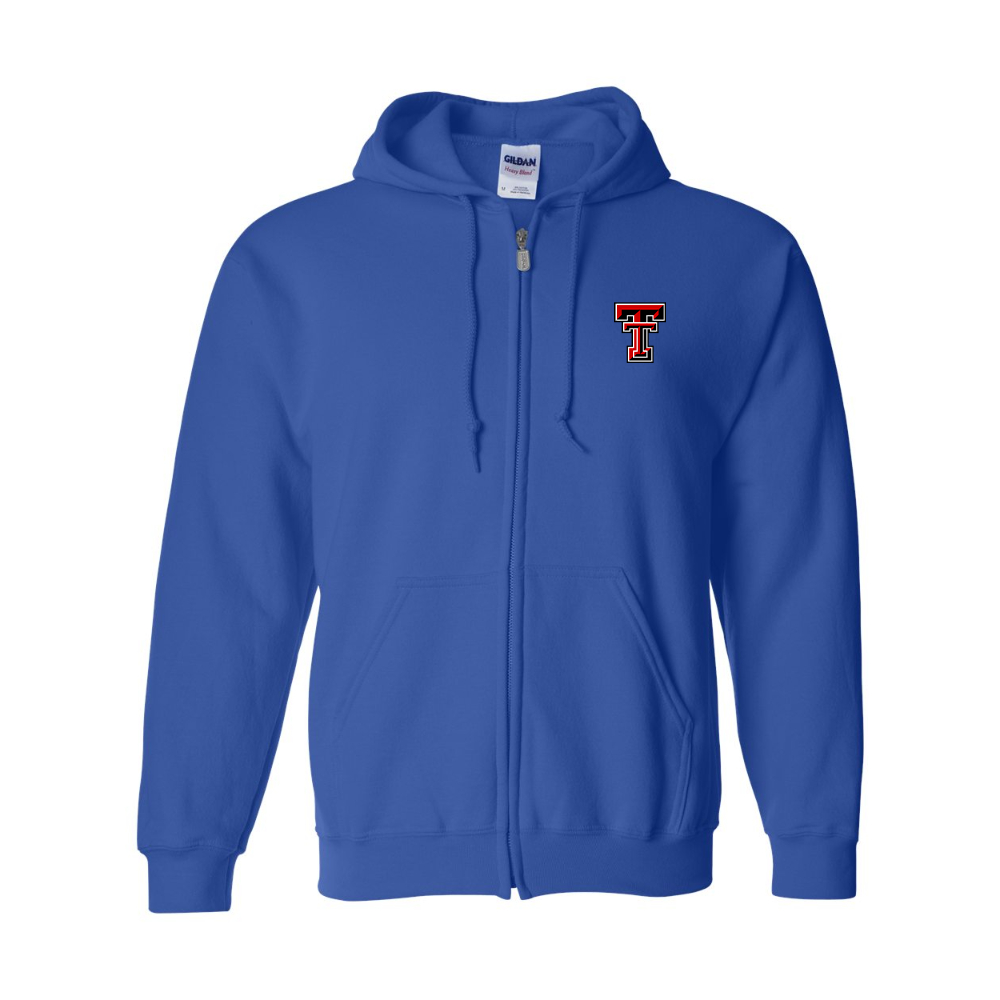 Men's Texas Tech Red Raiders JERZEES NuBlend Full-Zip Hooded Sweatshirt