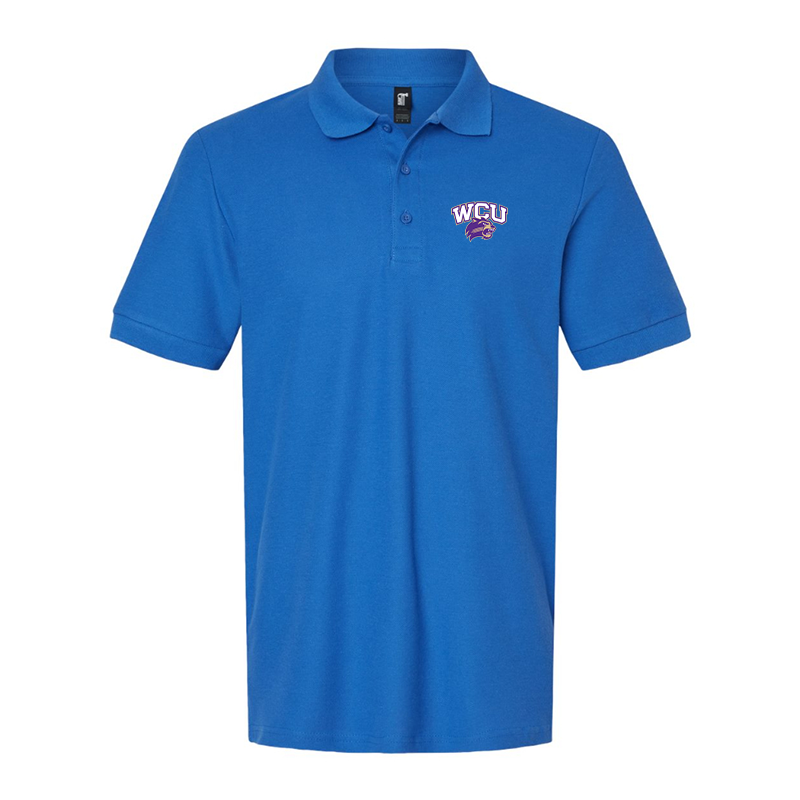 Men'sWestern Carolina Catamounts Gildan Hammer Pique Polo