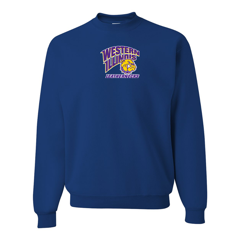 Men's Western Illinois Leathernecks JERZEES NuBlend Crewneck Sweatshirt