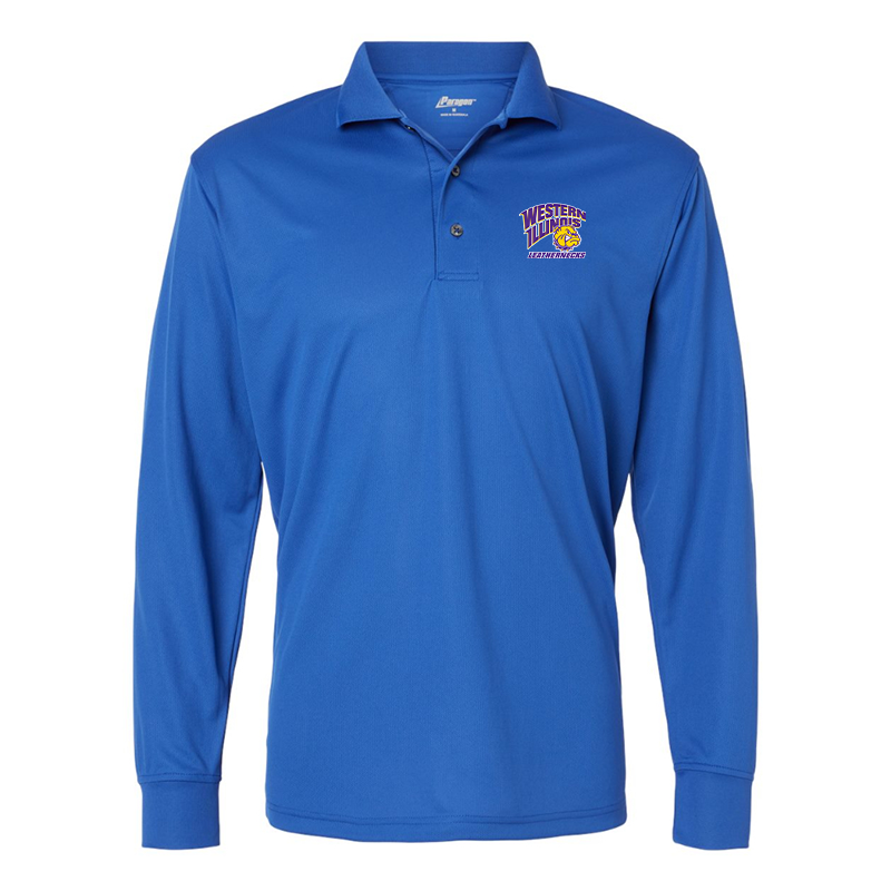 Men's Western Illinois Leathernecks Paragon Prescott Long Sleeve Polo