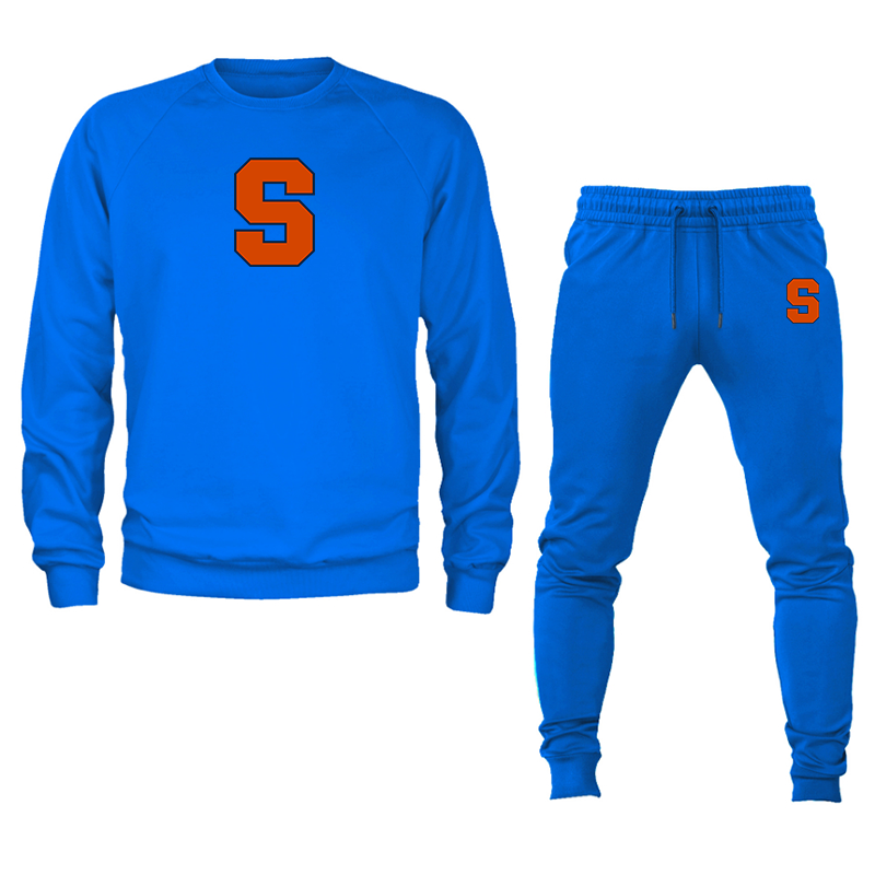 Men's Syracuse Orange Crewneck Sweatshirt Joggers Suit