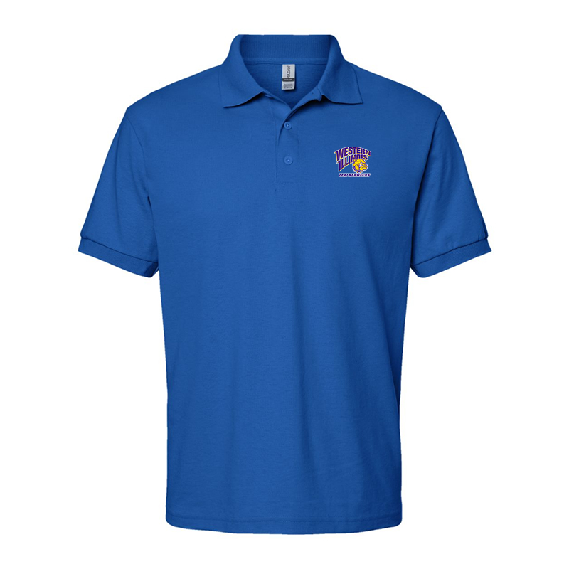 Men's Western Illinois Leathernecks Gildan Dry Blend Jersey Polo