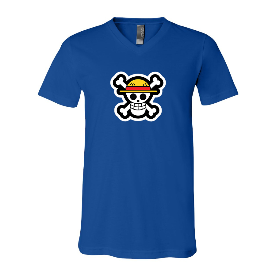 Men's Straw Hat BELLA + CANVAS - Jersey V-Neck T-Shirt