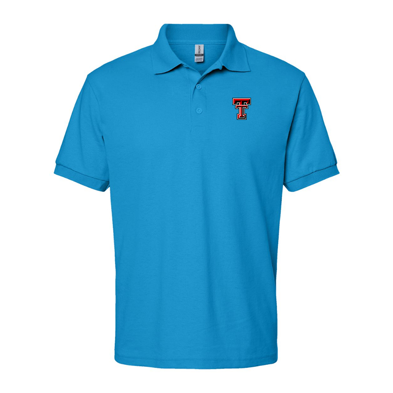 Men's Texas Tech Red Raiders Gildan Dry Blend Jersey Polo