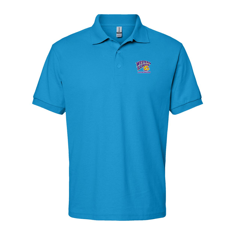 Men's Western Illinois Leathernecks Gildan Dry Blend Jersey Polo