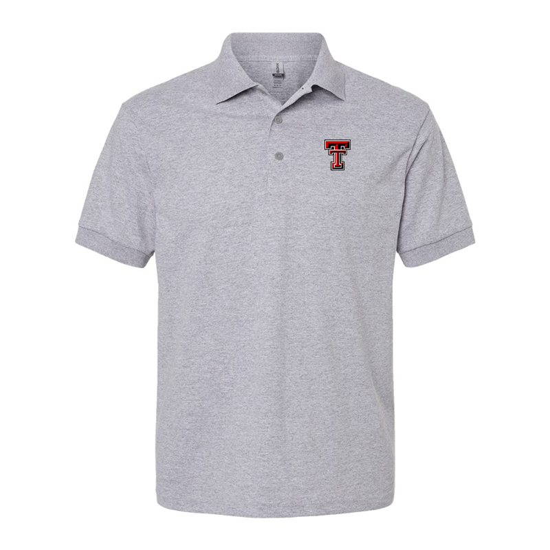 Men's Texas Tech Red Raiders Gildan Dry Blend Jersey Polo