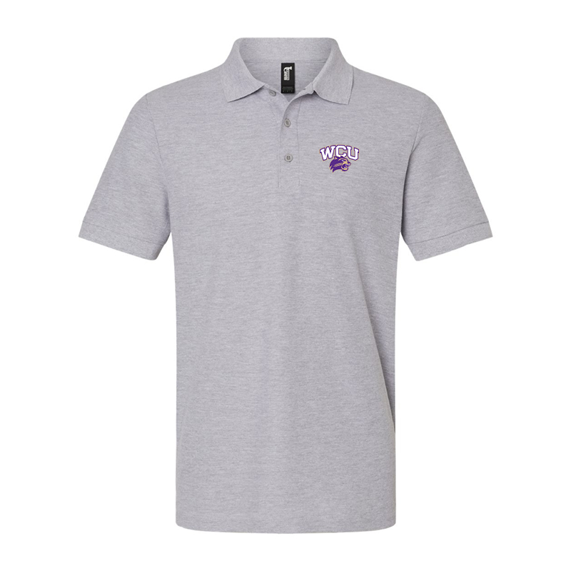 Men'sWestern Carolina Catamounts Gildan Hammer Pique Polo