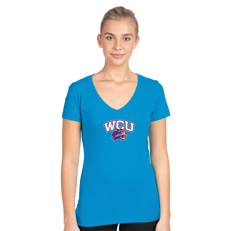 Women's Western Carolina Catamounts Next Level V-Neck T-Shirt