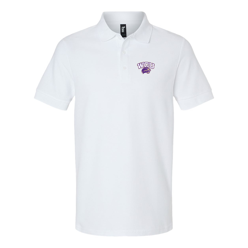 Men'sWestern Carolina Catamounts Gildan Hammer Pique Polo