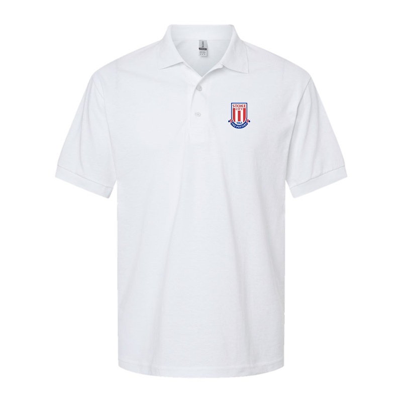 Men's Stoke City Soccer Gildan Dry Blend Jersey Polo