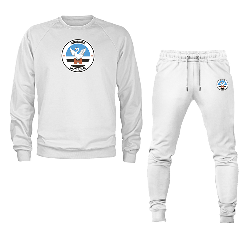 Men's Swansea City Soccer Crewneck Sweatshirt Joggers Suit