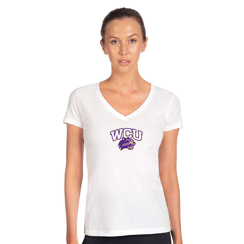 Women's Western Carolina Catamounts Next Level V-Neck T-Shirt