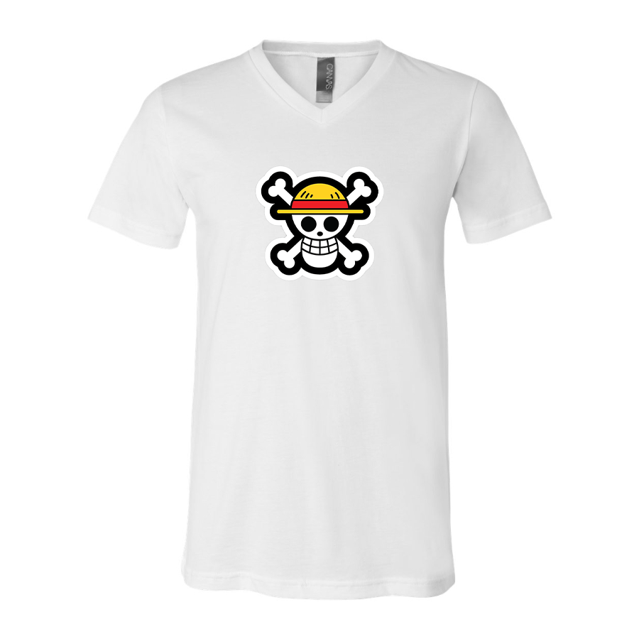 Men's Straw Hat BELLA + CANVAS - Jersey V-Neck T-Shirt