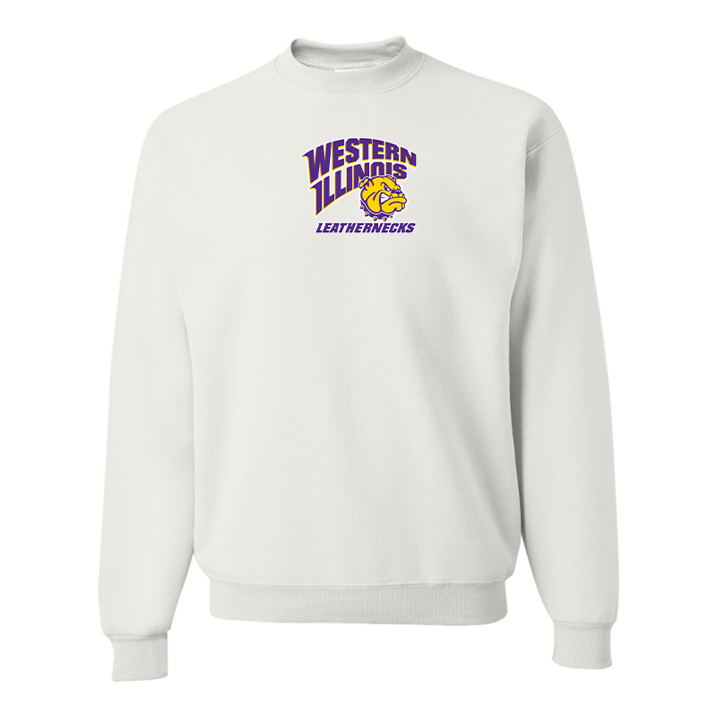 Men's Western Illinois Leathernecks JERZEES NuBlend Crewneck Sweatshirt