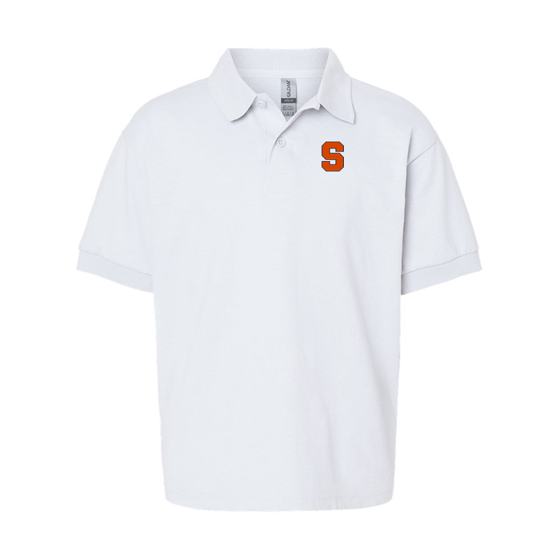 Youth Syracuse Orange Gildan Dry Blend Jersey Polo