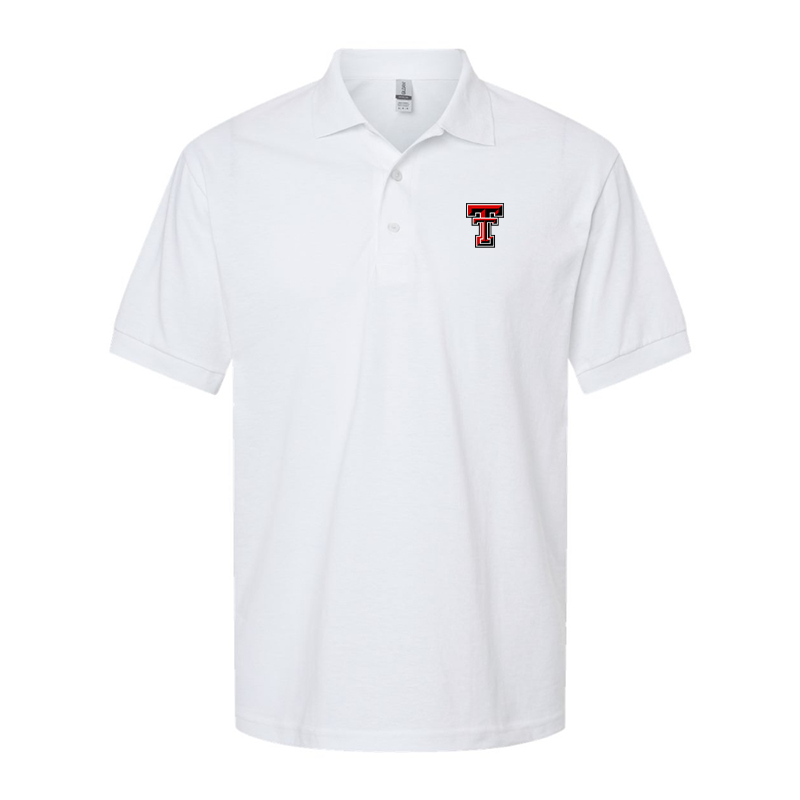 Men's Texas Tech Red Raiders Gildan Dry Blend Jersey Polo