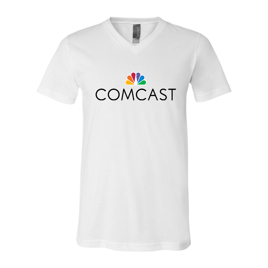 Men's Comcast BELLA + CANVAS - Jersey V-Neck T-Shirt
