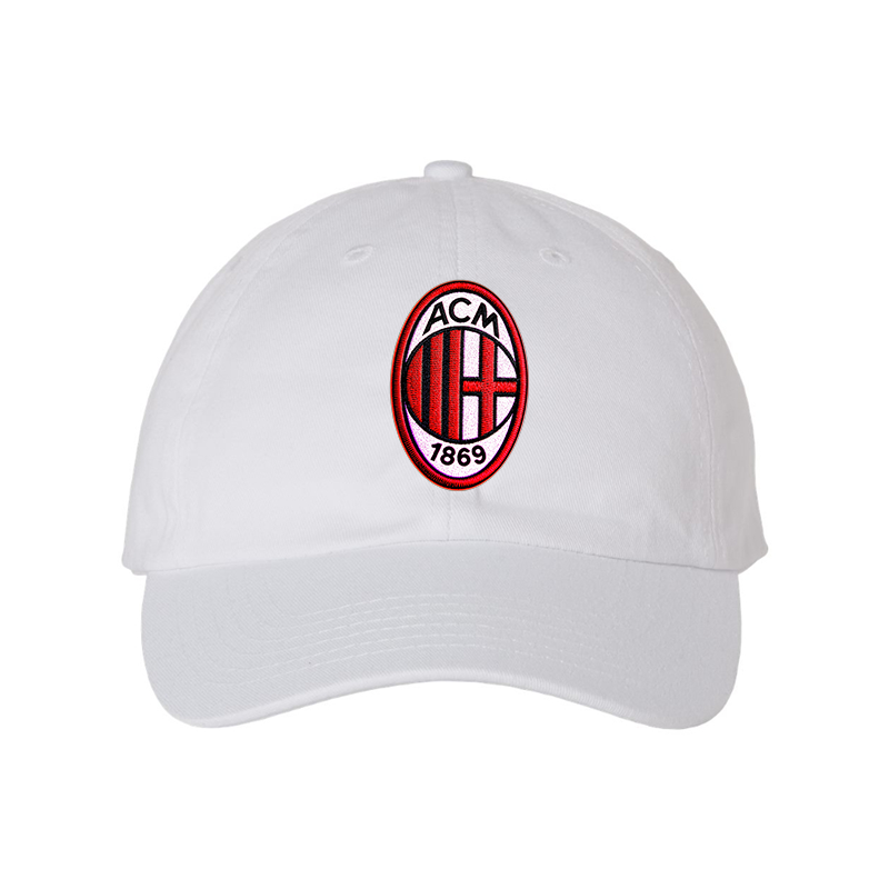 AC Milan Embroidered Valucap Adult Bio-Washed Classic Dad Hat