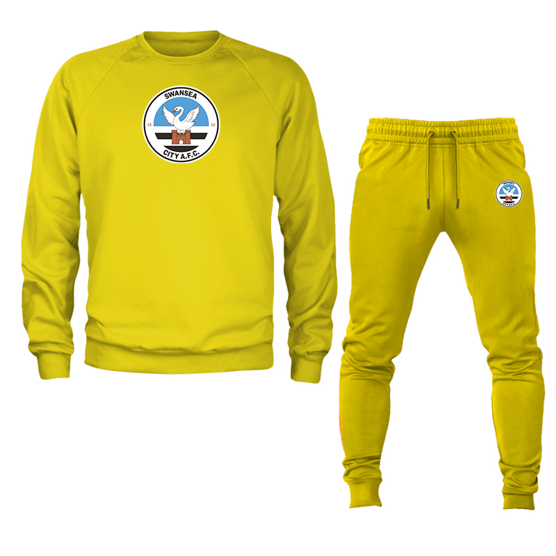 Men's Swansea City Soccer Crewneck Sweatshirt Joggers Suit