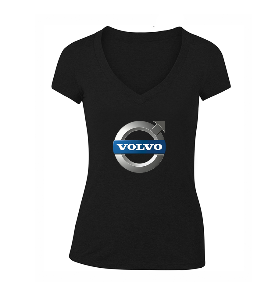 Women's Volvo Car V-Neck T-Shirt