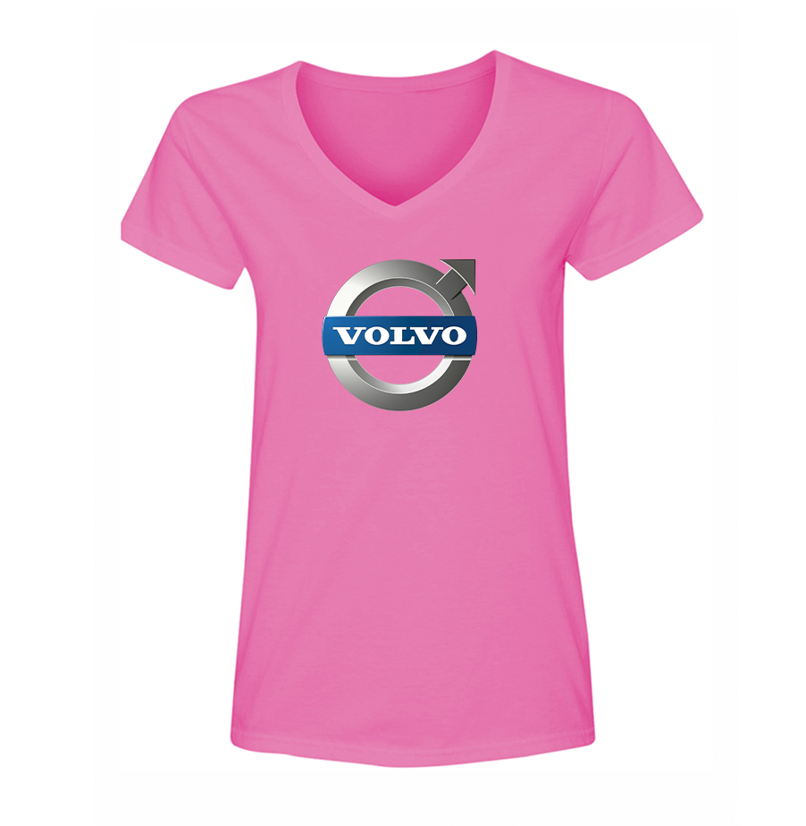 Women's Volvo Car V-Neck T-Shirt