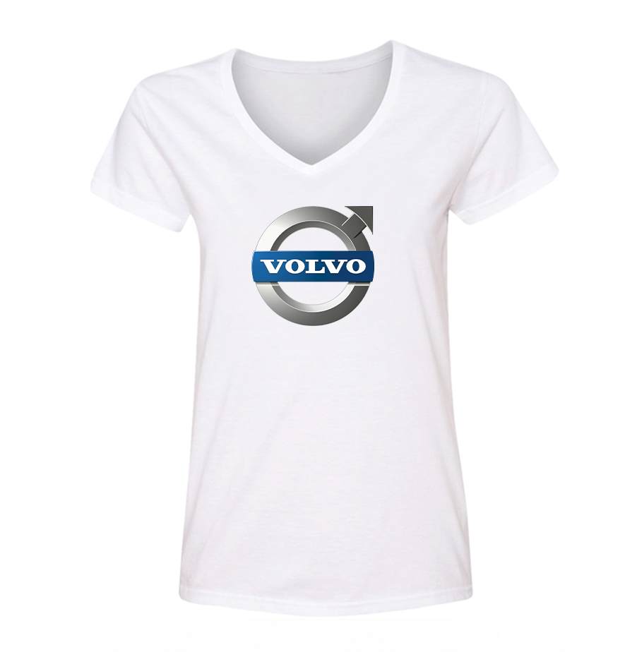 Women's Volvo Car V-Neck T-Shirt