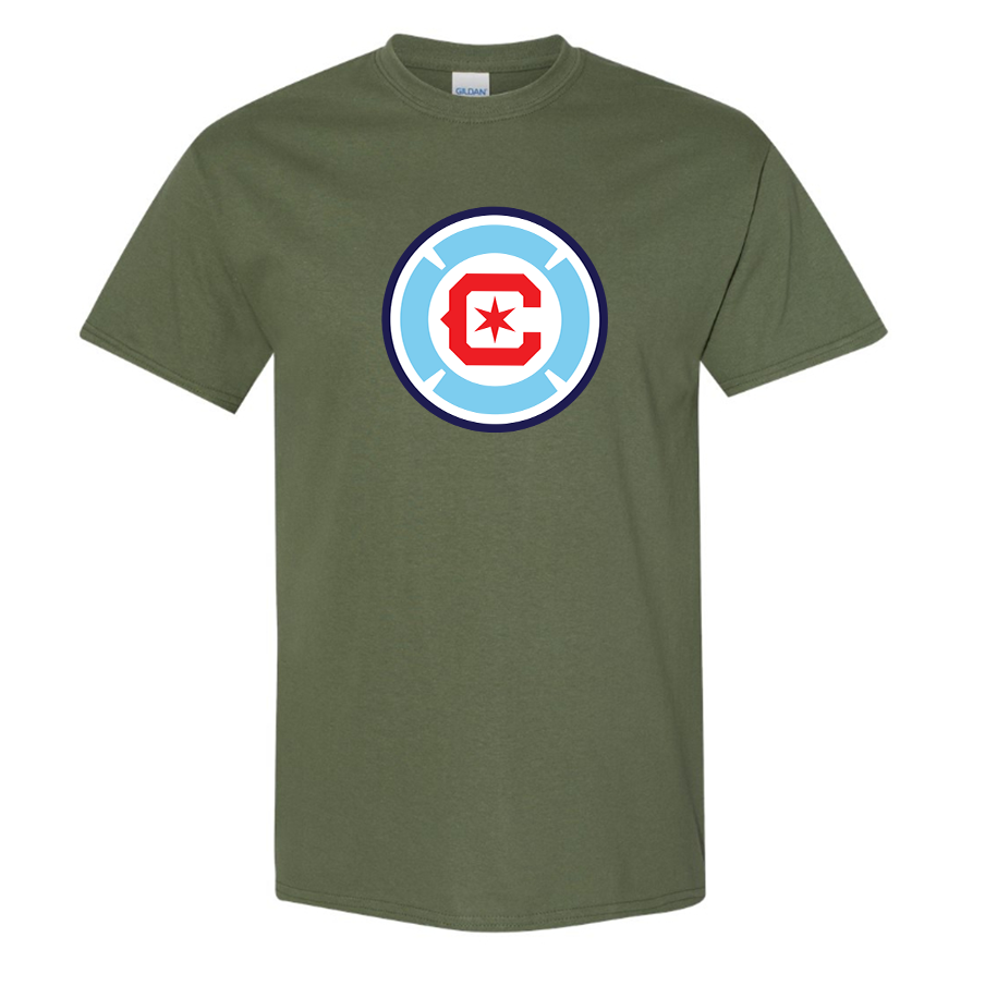 Men's Chicago fire Soccer Cotton  T-Shirt