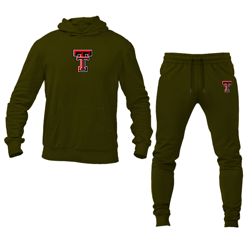 Men's Texas Tech Red Raiders  Hoodie Joggers Set