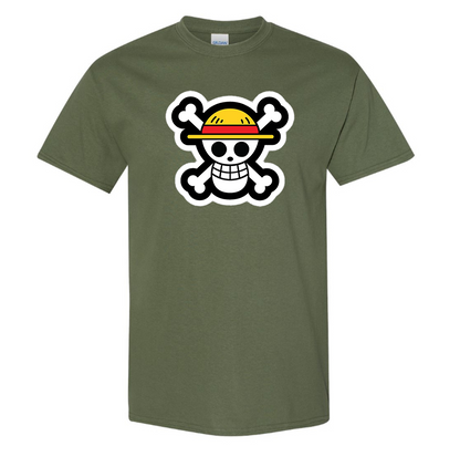 Youth's Straw Hat  Cotton T-Shirt