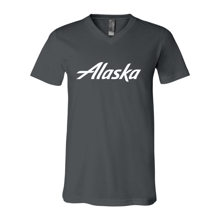 Men's Alaska Airline BELLA + CANVAS - Jersey V-Neck T-Shirt