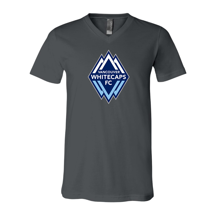 Men's Vancouver Whitecaps FC BELLA + CANVAS - Jersey V-Neck T-Shirt