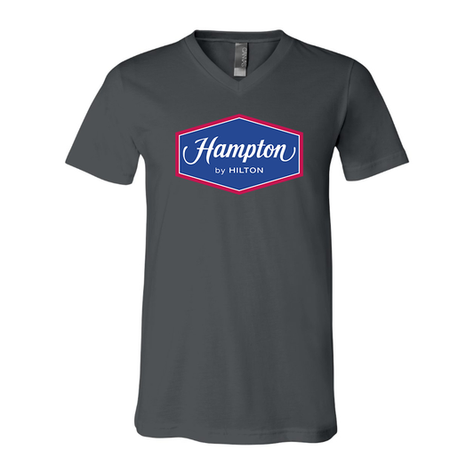 Men's Hampton by Hilton BELLA + CANVAS - Jersey V-Neck T-Shirt