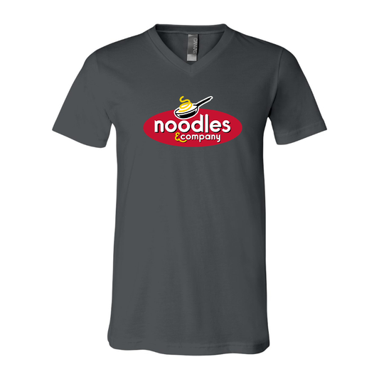 Men's Noodles & Company  BELLA + CANVAS - Jersey V-Neck T-Shirt