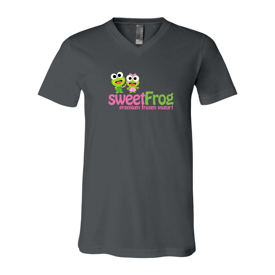 Men's Sweet Frog Frozen BELLA + CANVAS - Jersey V-Neck T-Shirt