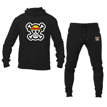 Men's Strawhat Pullover Hoodie Joggers Set