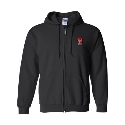Men's Texas Tech Red Raiders  JERZEES NuBlend Full-Zip Hooded Sweatshirt