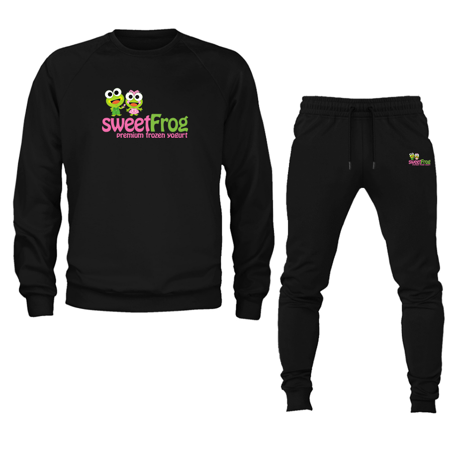 Men's Sweet Frog Frozen Crewneck Sweatshirt Joggers Suit