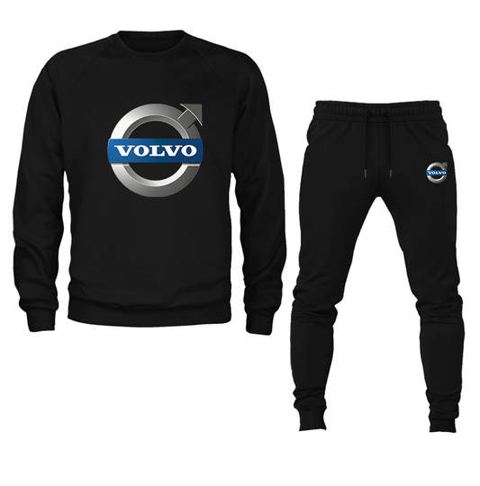 Men's Volvo Car  Crewneck Sweatshirt Joggers Suit